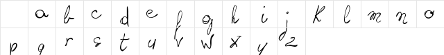 writing something by hand_FREE- Regular Character Map