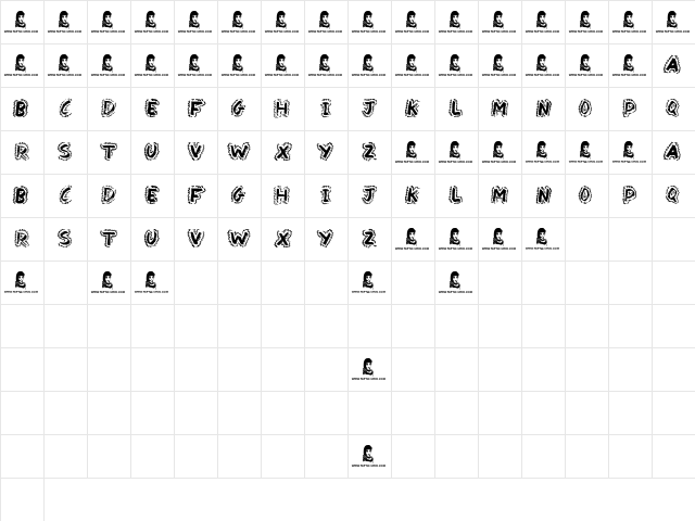 Yak Shamash Regular Character Map
