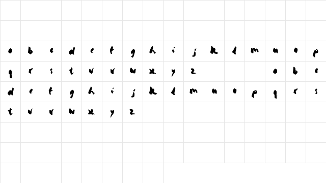 yello Medium Character Map