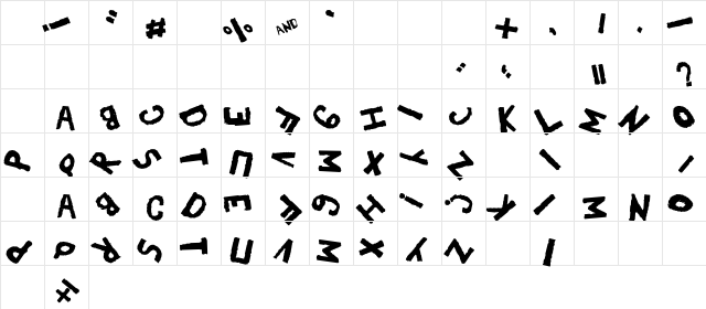 YES_rotated Regular Character Map YES_rotated Regular Character Map