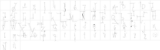 YolAsm Regular Character Map YolAsm Regular Character Map