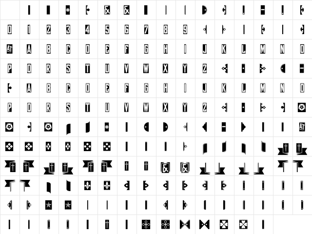 yorkwhiteletter Regular Character Map yorkwhiteletter Regular Character Map
