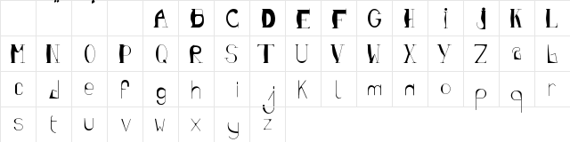 Youhou Regular Character Map Youhou Regular Character Map