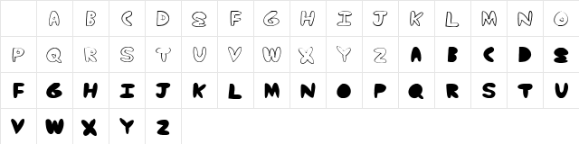 Yummy Nubs Regular Character Map Yummy Nubs Regular Character Map