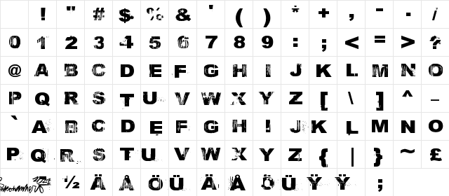 Zilipepp? Regular Character Map Zilipepp? Regular Character Map