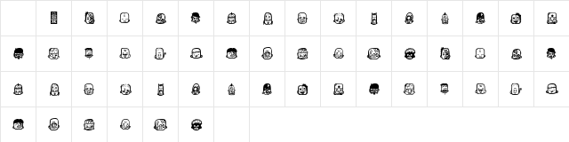 zombiz Regular Character Map zombiz Regular Character Map