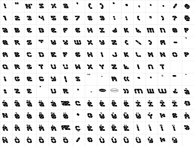 Zoom Runner Leftalic Italic Character Map Zoom Runner Leftalic Italic Character Map