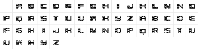 Zylinder Inverted Rustique Regular Character Map Zylinder Inverted Rustique Regular Character Map