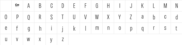 Variera DEMO ExtLt Regular Character Map