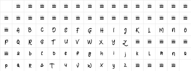 Lazy Quotes Demo Regular Character Map