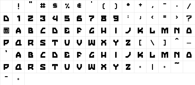 Dictator Regular Character Map Dictator Regular Character Map