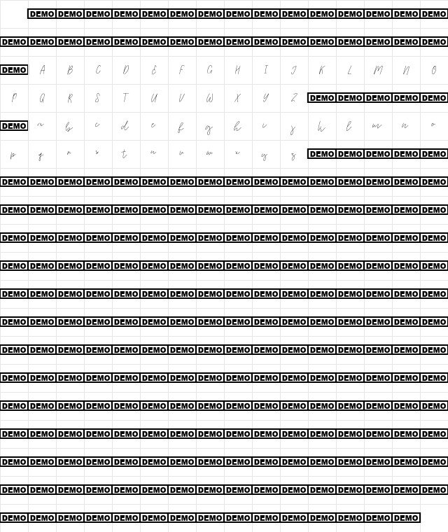 Warm Memories Regular Regular Character Map Warm Memories Regular Regular Character Map