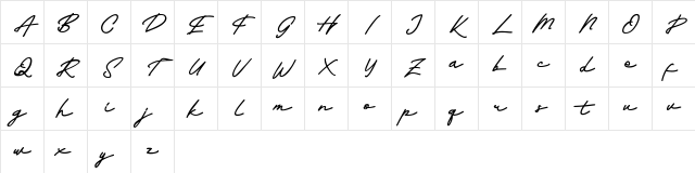 Baladewa FREE Regular Character Map Baladewa FREE Regular Character Map