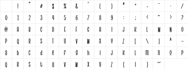 Pantura Regular Character Map Pantura Regular Character Map