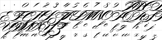 Shergine Demo Regular Character Map