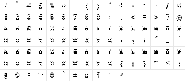 a_MonumentoTitulStrNr Regular Character Map