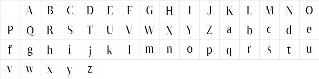 Seltars Free Regular Character Map