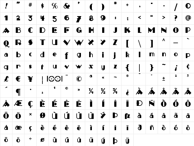 Monkey Fingers NF Regular Character Map Monkey Fingers NF Regular Character Map