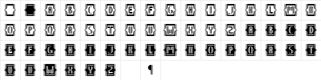 Nineteen Ten Vienna - Extra Regular Character Map