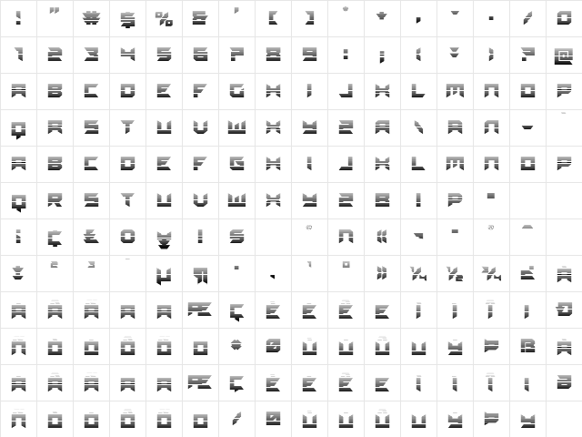 Dagger Dancer Gradient Regular Character Map