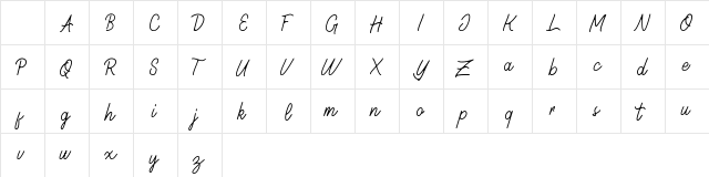 Geralia DEMO Regular Character Map Geralia DEMO Regular Character Map