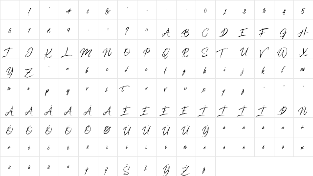 Connoisseurs Regular Character Map Connoisseurs Regular Character Map