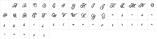 Aella FREE Regular Character Map Aella FREE Regular Character Map