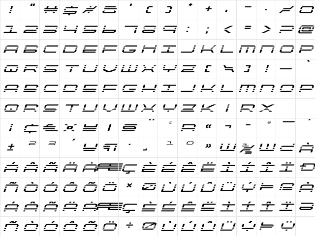 QuickQuick Expanded Italic Expanded Italic Character Map QuickQuick Expanded Italic Expanded Italic Character Map