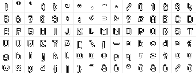 zedfox out Regular Character Map zedfox out Regular Character Map