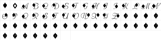 LMS Deck The Font Regular Character Map