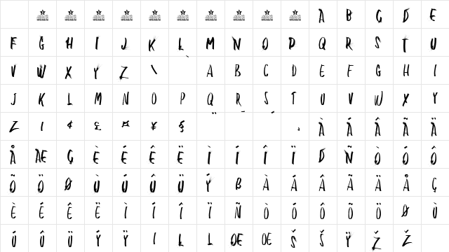 BLOW ME PERSONAL USE Regular Character Map BLOW ME PERSONAL USE Regular Character Map