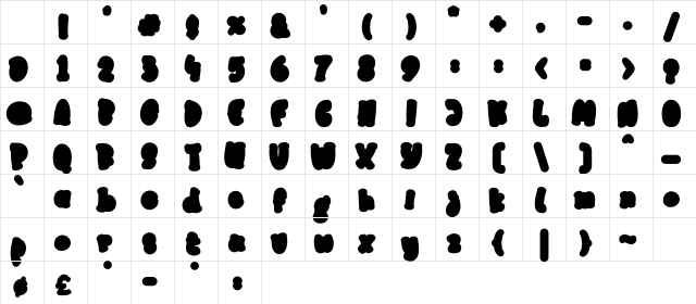 Mister Froggie Extend Regular Character Map Mister Froggie Extend Regular Character Map
