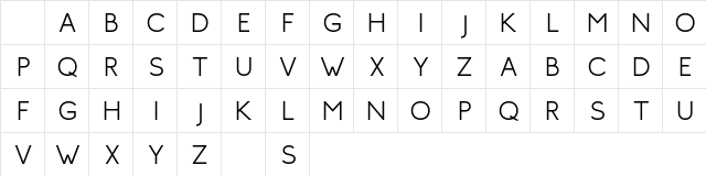 Troye Sans Regular Character Map Troye Sans Regular Character Map