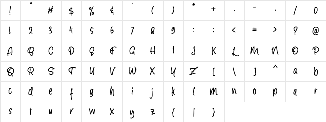 Breadfast DEMO Regular Character Map Breadfast DEMO Regular Character Map