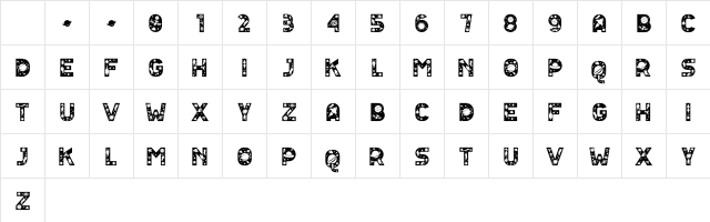 Astro Space Regular Character Map Astro Space Regular Character Map