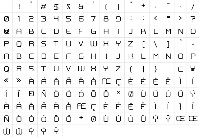 Hergola Regular Character Map Hergola Regular Character Map