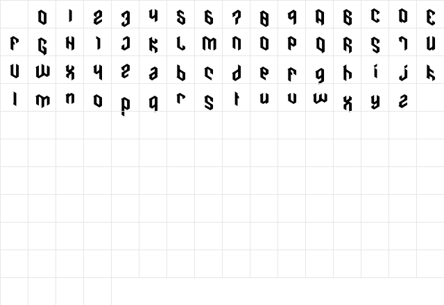 Papa Regular Character Map