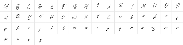 Halcyon FREE Regular Character Map Halcyon FREE Regular Character Map