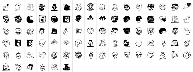 Wacomedians Regular Character Map