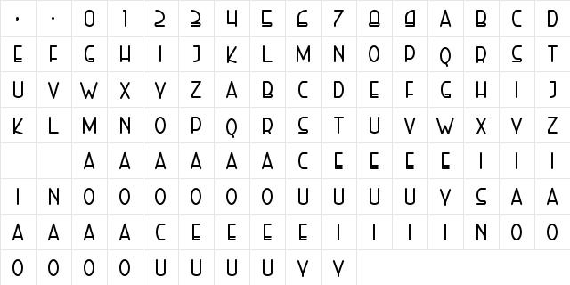Right Hand Extra Bold Regular Character Map Right Hand Extra Bold Regular Character Map