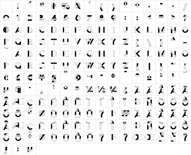 Nord Express NF Regular Character Map Nord Express NF Regular Character Map