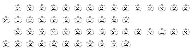 101! JackZ 2 Regular Character Map