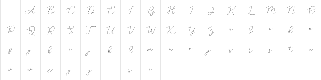 Adelya Free Regular Character Map Adelya Free Regular Character Map