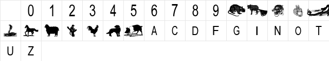 tungfont zodiac 2 Regular Character Map tungfont zodiac 2 Regular Character Map