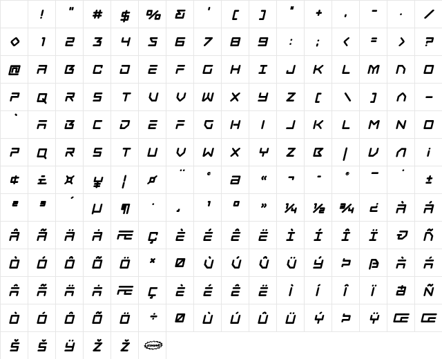 Tempest Apache Bold Italic Character Map Tempest Apache Bold Italic Character Map