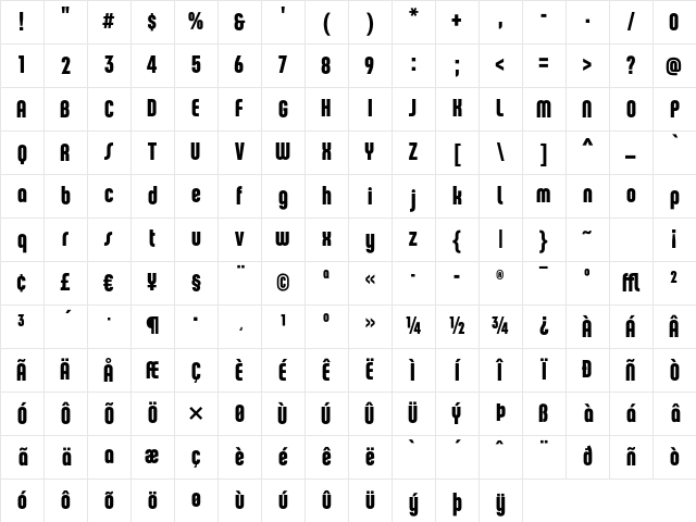ChaletComprime HongKongSeventy Character Map ChaletComprime HongKongSeventy Character Map