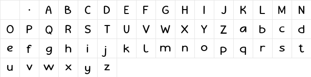 Cherile Regular Character Map Cherile Regular Character Map