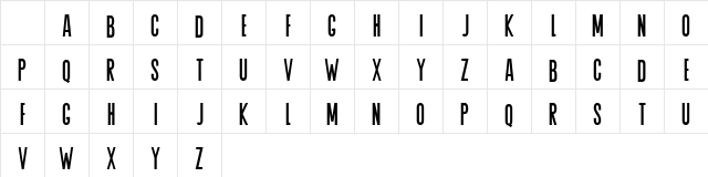 Agrem Regular Character Map Agrem Regular Character Map