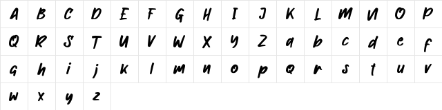 Buckles Regular Character Map Buckles Regular Character Map