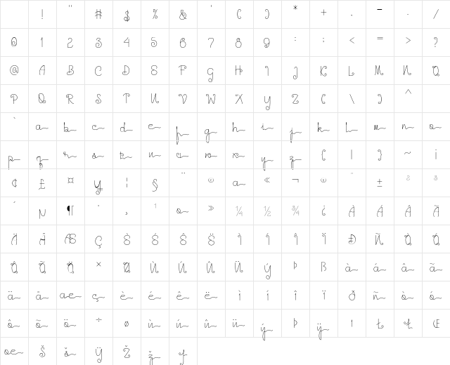 Great Anthem Regular Character Map Great Anthem Regular Character Map